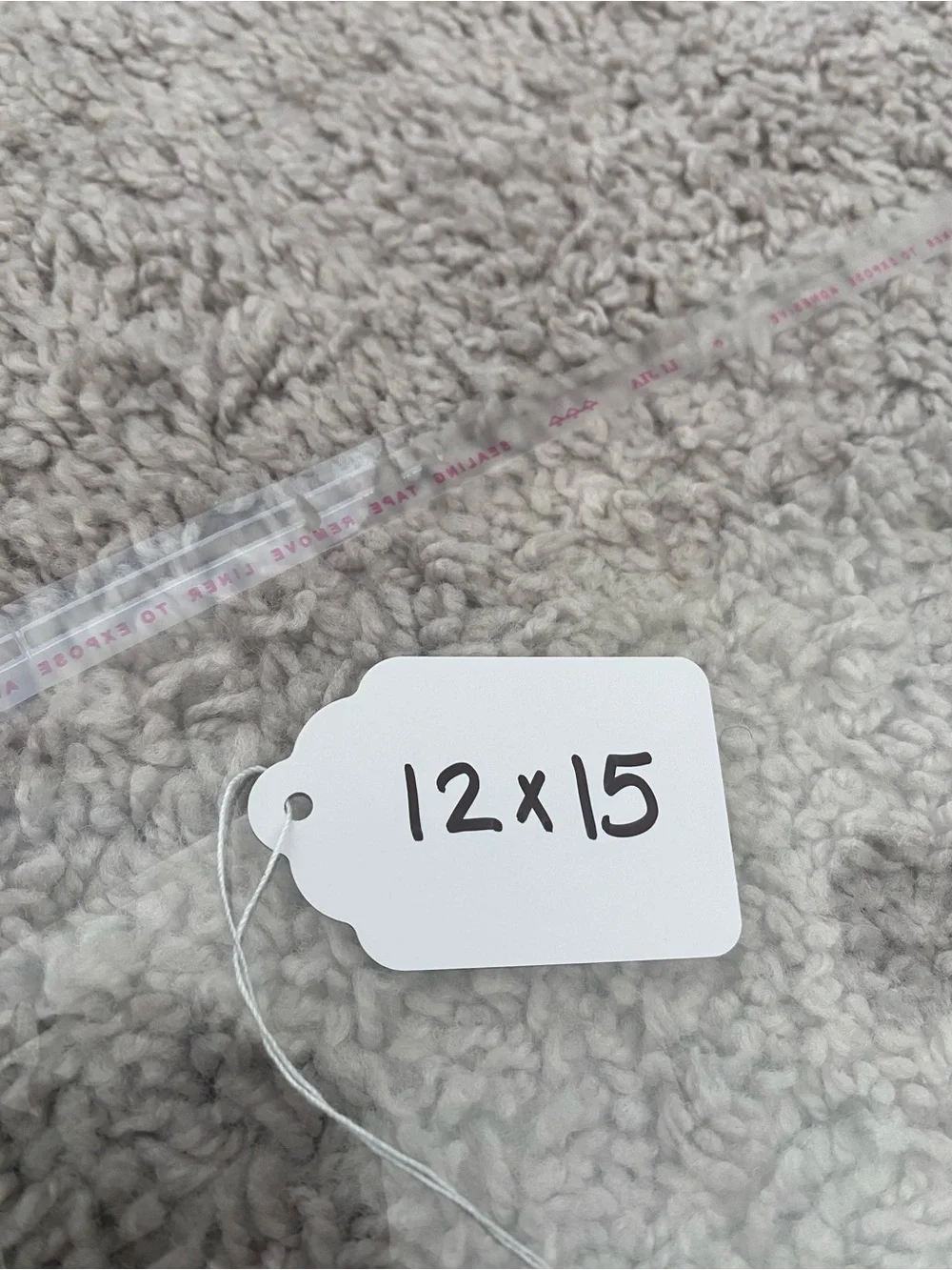 12 x 15 Clear Resealable Clothing Poly Bags 20 Count